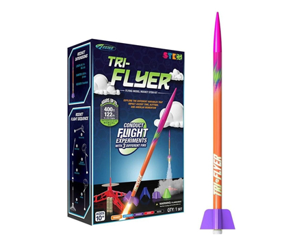 Triflyer Flying Model Rocket Stem Set