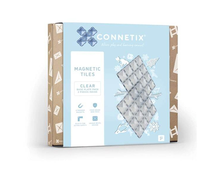 Connetix Clear Base Plate 2 Pk