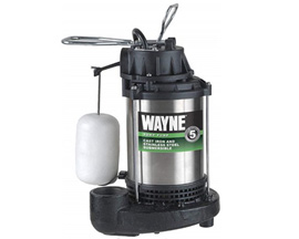 Wayne® 1/2 HP 5100 Gph Stainless Steel Vertical Float Switch Ac Sump Pump