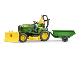 Bworld John Deere Lawn Tractor with Trailer