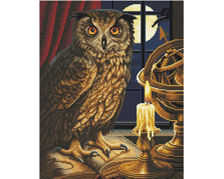 Crystal Art Astrologer Owl
