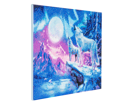 Crystal Art - Wolves & Northern Light