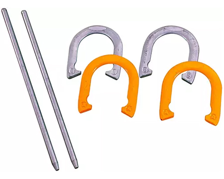 Metal Horseshoes with Canvas Case