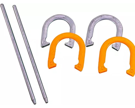 Metal Horseshoes with Canvas Case
