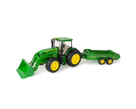 Big Farm John Deere Tractor with Spreader