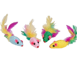 Feather Mouse Rattler Cat Toys
