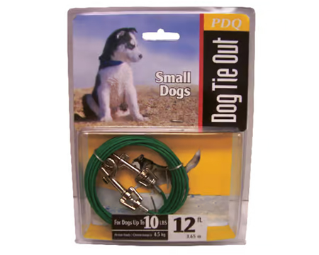 PDQ Puppy Tie Out Cable 12'