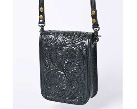 Small Western Purse/Cell Phone Holder - Black