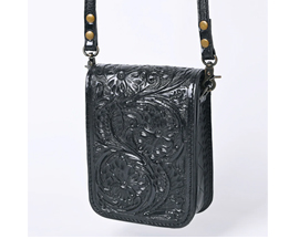 Small Western Purse/Cell Phone Holder - Black