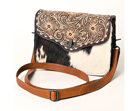 Cowhide Leather Crossbody Bag - Eleanor