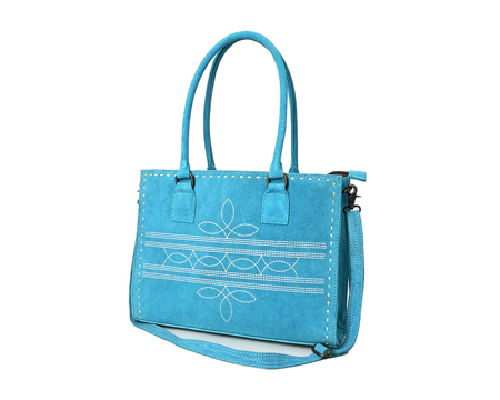 Western Suede Tote Bag