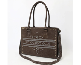 Genuine Suede Western Tote Bag