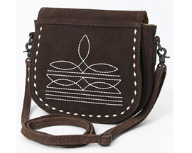 American Darling Crossbody Leather Bag - Brown