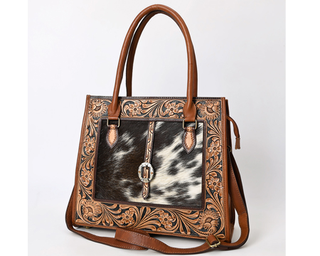 American Darling Western Hair On Leather Tote Bag