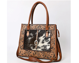 American Darling Western Hair On Leather Tote Bag