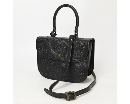 Hand Tooled Genuine Leather Western Handbag