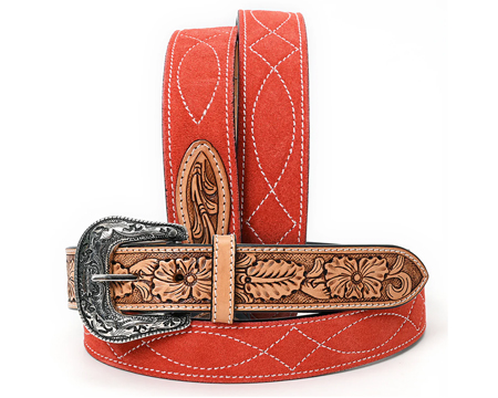 Suede Leather Belt - Unisex Small