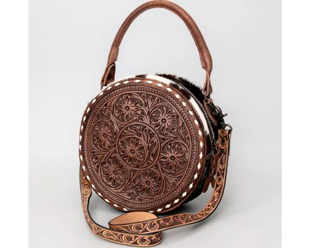 Genuine Leather Canteen Western Handbag