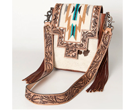American Darling Saddle Blanket Hair-On Leather Handbag