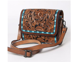 American Darling Genuine Hand Tooled Leather Crossbody Bag