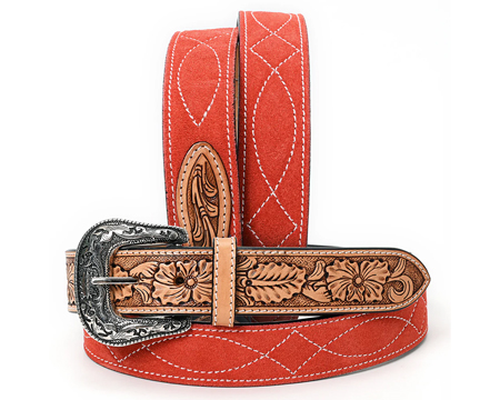 Genuine Suede Leather Belt - Unisex XL