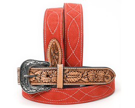 Genuine Suede Leather Belt - Unisex XL