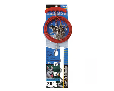 PDQ Stake & Cable Dog Tie-Out