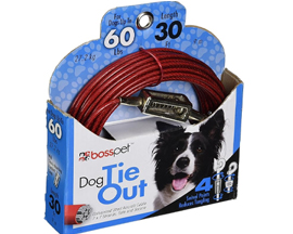 Dog Tie-Out Cable with Spring - 30 Large