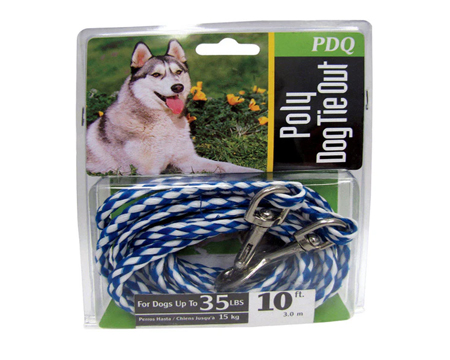 Braided Poly Rope Dog Tie-Out