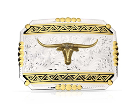 Montana Silversmiths® Vaquero Longhorn Belt Buckle