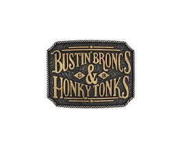 Montana Silversmiths® Broncs and Tonks Belt Buckle
