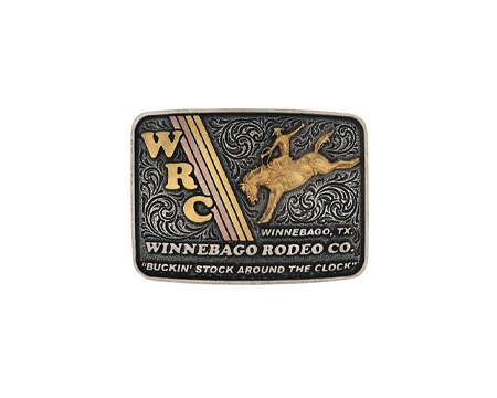 Montana Silversmiths® Buckin' Stock Buckle