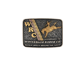 Montana Silversmiths® Buckin' Stock Buckle