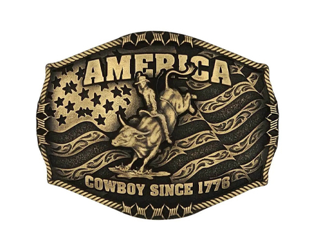 Montana Silversmiths® Cowboy 1776 Belt Buckle