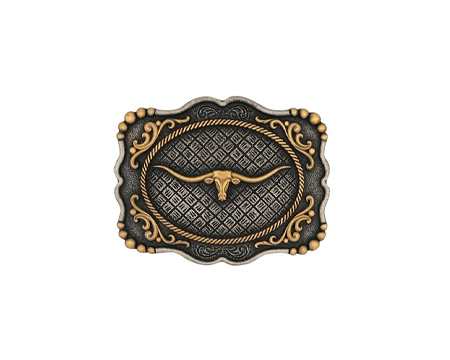 Montana Silversmiths® Framed Longhorn Belt Buckle