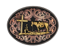 Montana Silversmiths® Christian Cowboy Belt Buckle
