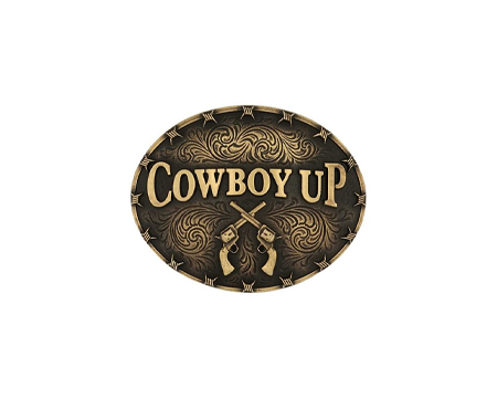 Montana Silversmiths® Cowboy Up Buckle