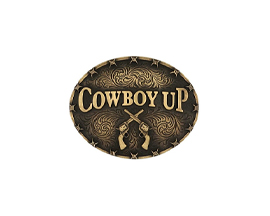Montana Silversmiths® Cowboy Up Buckle