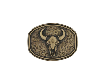 Montana Silversmiths® Buffalo Skull Belt Buckle
