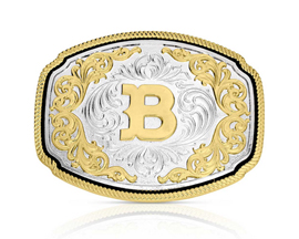 Montana Silversmiths® Western Initial B Buckle