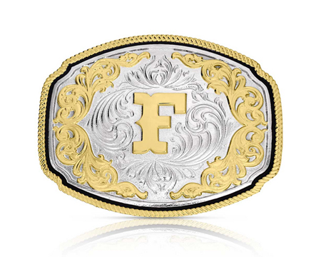 Montana Silversmiths® Western Initial F Buckle
