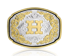 Montana Silversmiths® Western Initial H Buckle