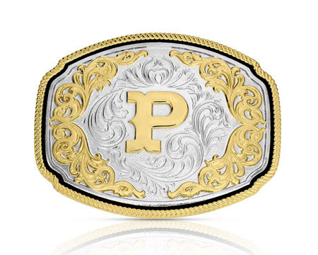 Montana Silversmiths® Western Initial P Buckle