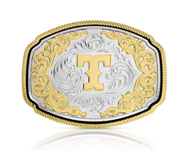 Montana Silversmiths® Western Initial T Buckle