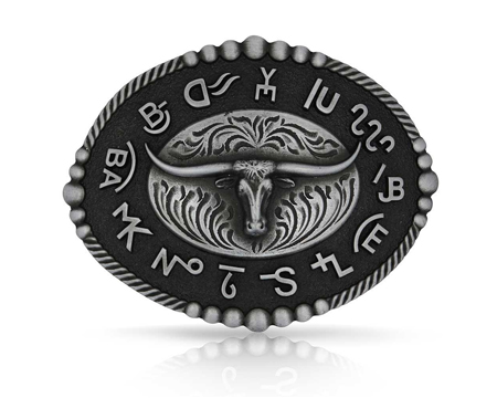 Montana Silversmiths® Branded Legacy Longhorn Buckle