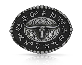 Montana Silversmiths® Branded Legacy Longhorn Buckle