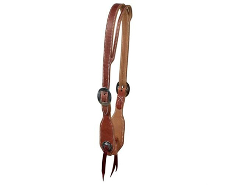 Berlin Custom Leather® Hermann Oak Concho Split Headstall - H330