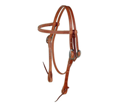 Berlin Custom Leather® Hermann Oak Straight Latigo Headstall - H1100