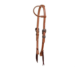 Berlin Custom Leather® Headstall Hermann Oak Floral Ear - H355