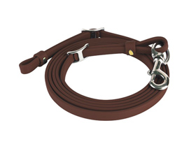 Berlin Custom Leather® 1/2 in. X 8 ft. Tack Biothane Reins - Brown